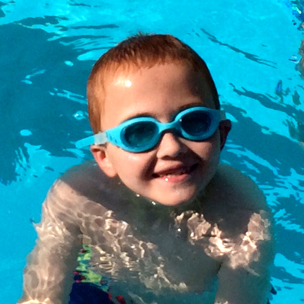 Swimming at Camp Can Do, Gretna Glen. central PA