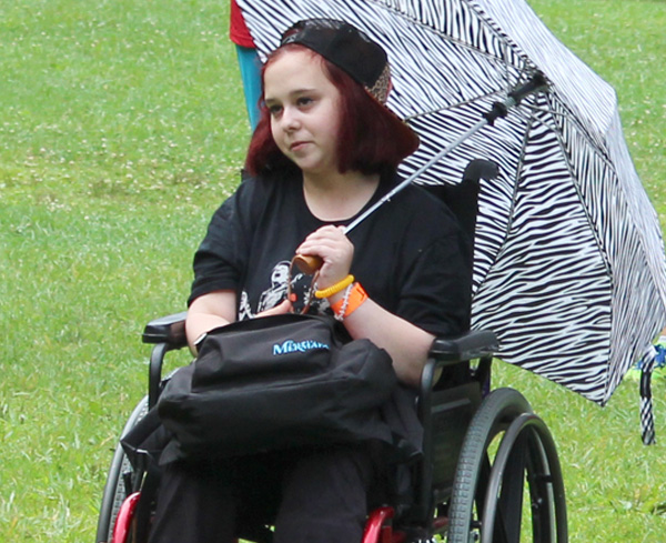 Girl with umbrella